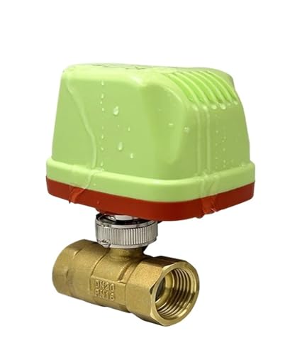 1/2 "3/4" 1 "2" IP65 Wasserdichter motorisierter Kugelhahn 220 V 12 V 24 V Messing Elektrischer Kugelhahn 3-Draht/2-Draht-Kugelhähne(3/4",220AC_CR04) von LYLNV