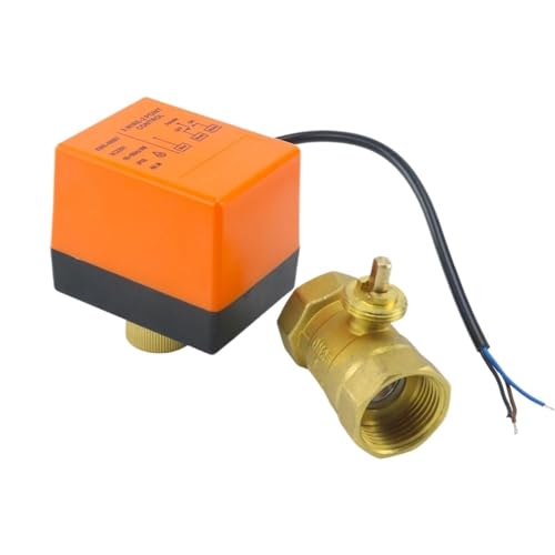 1/2" 3/4" 1" Messing 2-Wege motorisiertes Kugelventil DN15/DN20/DN25 Dreidrahtiges elektrisches Magnetventil mit zwei Steuerungen 220V AC 12V DC 24V(1",220VAC_3 WIRE - 2 POINT) von LYLNV