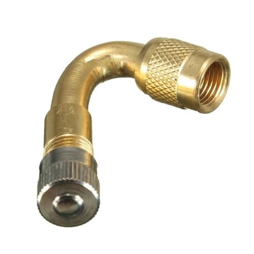 1/2PCS Motorrad 45 90 135 Grad Winkel Gebogen Ventil Adapter Reifen Rohr Ventil Verlängerung Adapter for Lkw auto Moto Bike(Style A 1pc) von LYLNV