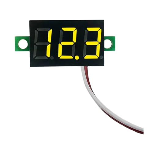 1-10PCS 0,28 Zoll 2 Drähte Mini Display Modul Volt Meter Led-bildschirm Digital Voltmeter DC2,5 V-40V Auto Mobile Power Spannung Tester(Blue,1Pc) von LYLNV