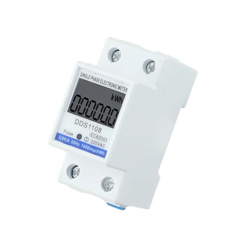 1 Stück LCD Einphasen-Stromzähler KWH AC Digitaler Wattstundenzähler 220 V 60 A Spannung Strom Stromverbrauch Zähler 1 Stück LCD Einphasen-Stromzähler KWH AC Digitaler Wattstundenzähler 220 V 60 A Spannung Strom Stromverbrauch Zähler von LYLNV