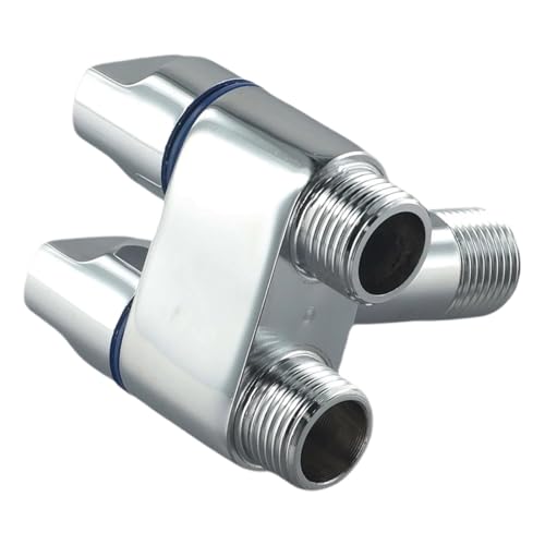 1 stücke G1/2 1 In Zwei Out Doppelte Steuerung Waschmaschine Wasserhähne Toiletten Dreieck Ventile Punkt Schnittstelle Waschmaschine wasserhahn(Silver) von LYLNV