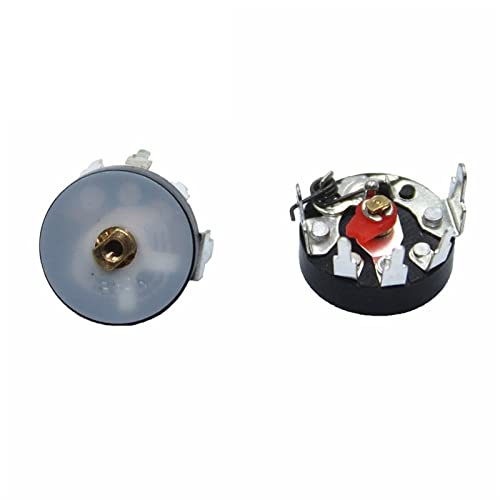 10 Stück gerader Winkel-Radiopotentiometer RV12 B503 B103 B10K B50K Leistungsverstärker-Lautstärkepotentiometer mit Schalter (Farbe: B50K 503)(B10k 103) von LYLNV
