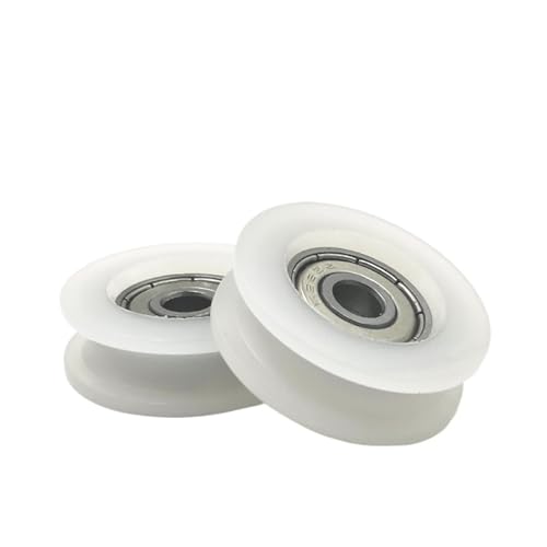 10 stücke U5 * 24 * 7mm Nut Nylon Runde Pulley Kugellager Rad Roller for Tür Windows Dusche Riemenscheiben schublade 10 stücke U5 * 24 * 7mm Nut Nylon Runde Pulley Kugellager Rad Roller for Tür Windows Dusche Riemenscheiben schublade von LYLNV