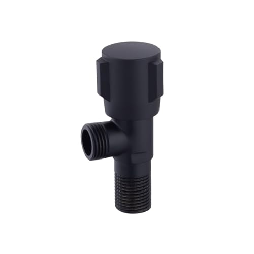 1pc Kupfer Sanitär Ventil Wand Steckdose Männlich G1/2 "Schwarz Armaturen Dusche Messing Winkel Ventil Bad Bad Zubehör von LYLNV