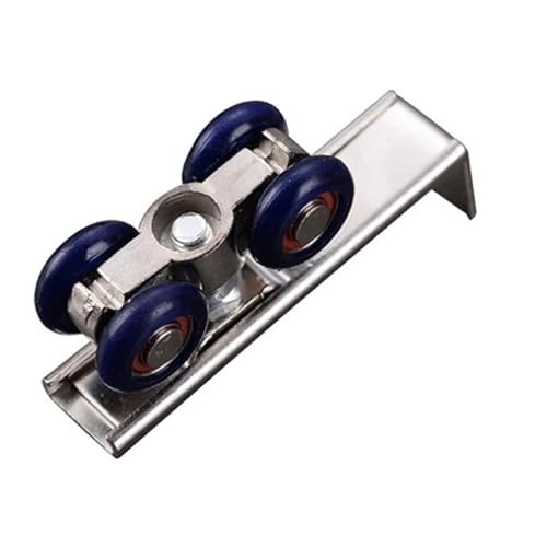 2 teile/satz Schiebetür Roller Hardware Schiebetüren Pulley 4 Räder Hause Zimmer Holz Tür Hängen Räder Schiene Track Pulley von LYLNV