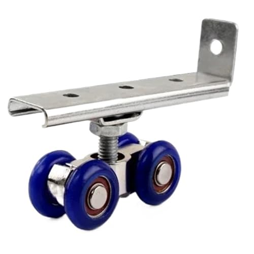 2 teile/satz Schiebetür Roller Hardware Schiebetüren Pulley 4 Räder Hause Zimmer Holz Tür Hängen Räder Schiene Track Pulley von LYLNV