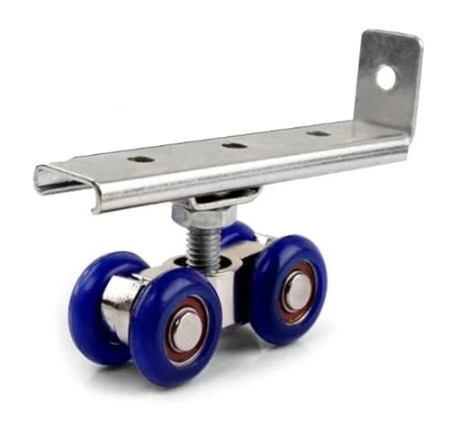 2 teile/satz Schiebetür Roller Hardware Schiebetüren Pulley 4 Räder Hause Zimmer Holz Tür Hängen Räder Schiene Track Pulley von LYLNV