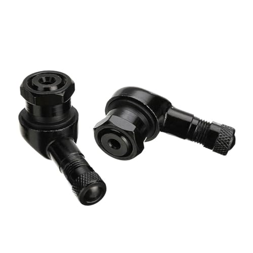 2PCS Motorrad Felge Reifen Räder Ersatzteile Ventil Ellenbogen 90 Grad Winkel Motorrad Rad Reifen Tubeless Ventil Vorbauten Felge rad Teil(Red) von LYLNV
