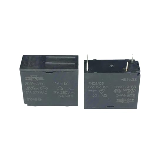 302P-1AH-C 12VDC Relais 17A 12V Adapter Mikrowelle Warmwasserbereiter Klimaanlage 4 PINS*2STK von LYLNV