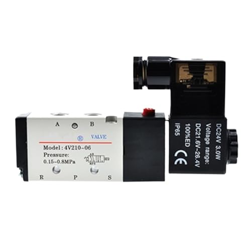 5/2 Wege 5/3 Wege 4V200 Serie 4V210-06 4V210-08 Pneumatisches Magnetventil(DC12V,4V230C-06-X0 08-X0) von LYLNV