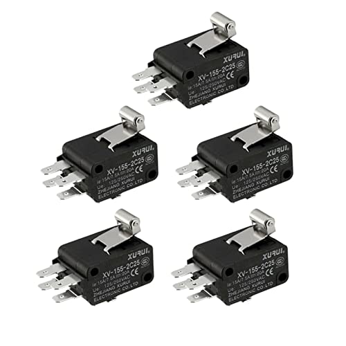 5 Stücke 6-Terminals Kurze Scharnier Rollenhebel Micro Endschalter 5 Stücke 6-Terminals Kurze Scharnier Rollenhebel Micro Endschalter von LYLNV