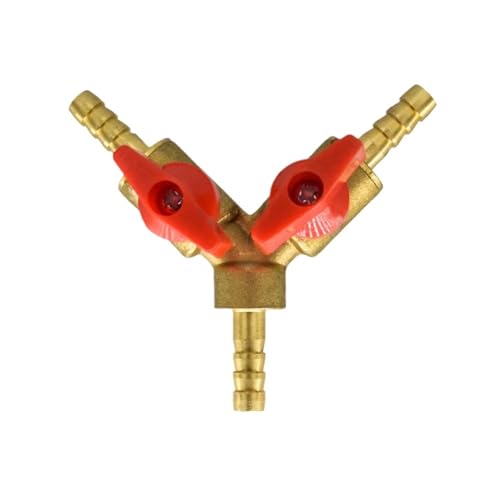 6 8 10mm Schlauch Abschaltung Kugelhahn Rohrverschraubung Anschlussadapter Kraftstoff Gas Wasser Öl Luft(10mm) von LYLNV