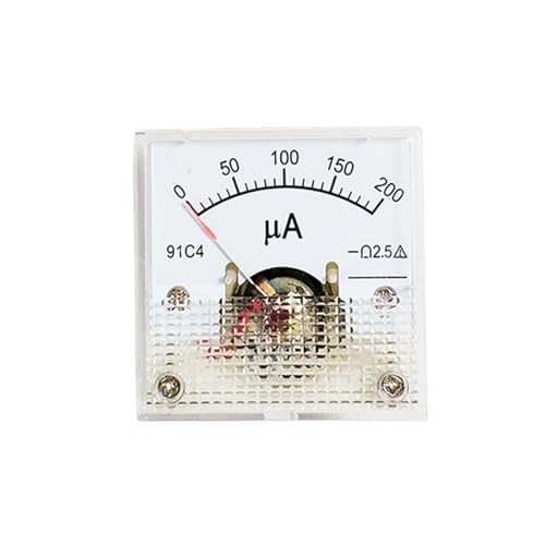 91C4 Klasse Ampere Analog Panel Meter Amperemeter 2,5 Genauigkeit DC 50uA 100uA 200uA 300uA 500uA(100uA) von LYLNV