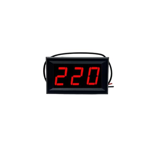 AC 70–500 V 0,56 Zoll LED Digital Voltmeter Spannungsmesser Volt Instrument Werkzeug 2 Drähte Rot Grün Blau Display 110 V 220 V DIY 0,56 Zoll(Orange) von LYLNV