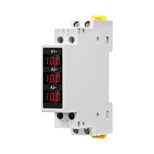 AC 80~500 V 3-Phasen-AC-Amperemeter 1-100 A LED-Digitalanzeige Stromtester 35 mm Schienentyp Integrierter Stromzähler SDM010A von LYLNV