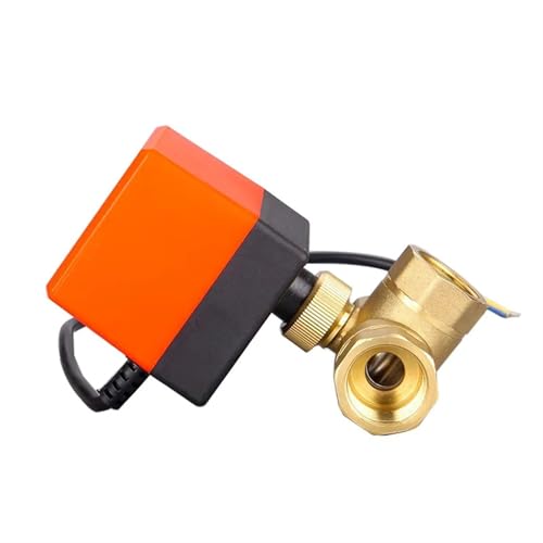 AC220V DC12V 24V Messing Elektrische Gewinde Kugel Ventil DN15 DN20 DN25 DN32 2-wege 3-draht Magnet wasser Ventil mit Antrieb(DN32,12V_2 WAY) von LYLNV