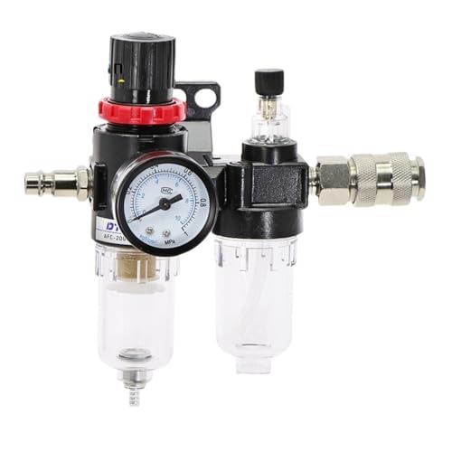 AFC2000 Öl-Wasser-Abscheider Regler Falle Filter Airbrush Luftkompressor Druckreduzierung G1/4 AFR2000 + AL2000(AFC2000-304-BT,14MM) von LYLNV
