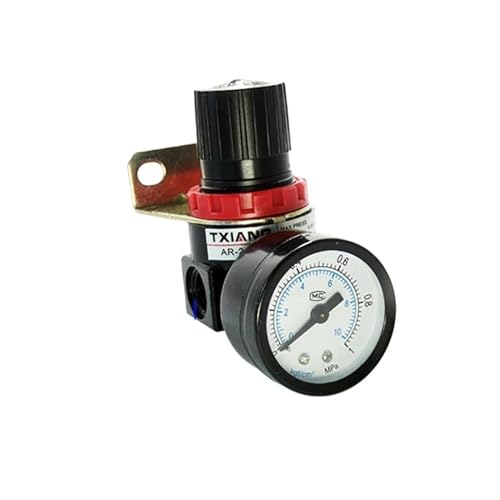 AR2000 G1/4'' Luftsteuerungskompressor-Druckbegrenzungsventil mit passendem Manometer und Halterung(AR2000 and SMPM20) von LYLNV