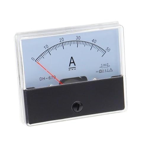 Amperemeter DH-670 DC-Amperemeter-Messgerät, Strommesser, Panel-Stromtester, Gleichstrom-Amperemeter DC1A2A3A5A1015A2030A50A100A(2A) von LYLNV