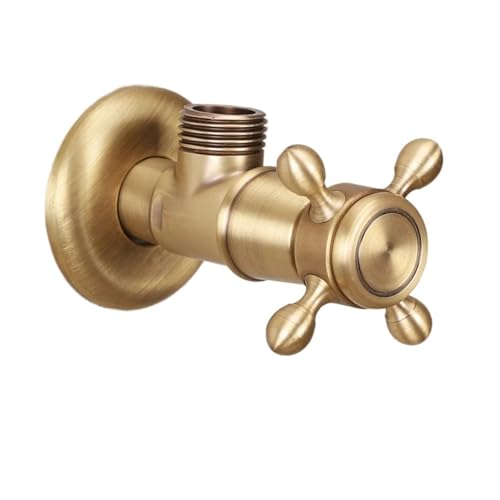 Antike Messing Dreieck Ventil Wasser Control Wasserhahn Stop Bad Zubehör Küche 1/2 "Eckventil Wand Wc Füllventile von LYLNV