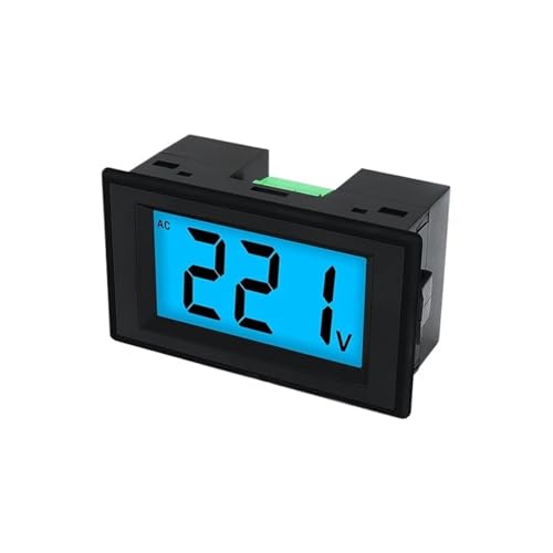 D85-20/120 Digital Voltmeter Spannung Panel MeterTester mit Display Schwarz Fall AC80-500V LCD(D85-20 Black) von LYLNV