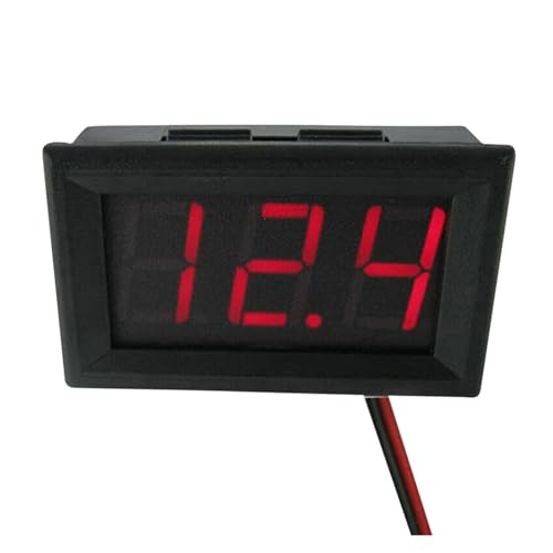 DC4,5 V-30 V Digital Voltmeter Wasserdicht 0,56 Zoll Mini Spannungsprüfer LED-Anzeige Volt Instrument Werkzeug for Auto Boot Motorrad(Green) von LYLNV