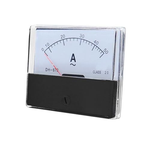 DH670 Analog Amp Panel Meter Strom Amperemeter Mechanischer Zeiger 1-500A AC Amperemeter(200 5A) von LYLNV