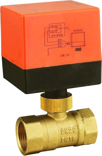 DN15 DN20 DN25 DN32 DN40 Elektrischer Kugelhahn AC220V 3-Draht 2-Wege-Steuerung Messinggewinde Elektrischer Kugelhahn Stabil(DN15,220V_2 WAY) von LYLNV