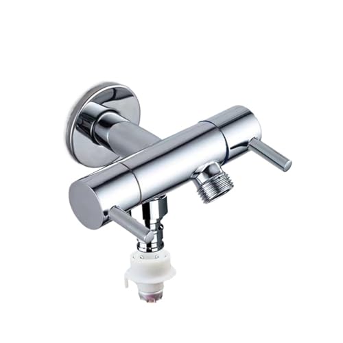 Eckventil, komplett aus Kupfer, Badezimmerzubehör, Doppelfunktionsschalter, WC-Verbindungsventil, Wasserhahn, Bidet-Sprüher, Eckventil-Set(B) von LYLNV