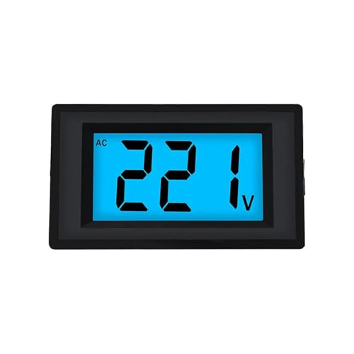 Einphasiges AC80-500V Voltmeter Digitalanzeige 220V380V Anzeige Digitaler Stromzähler LCD Elektronisch Typ D85-20 120(White without cover) von LYLNV