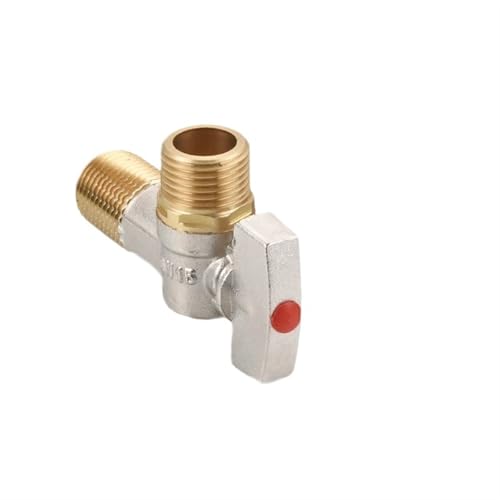 G1/2-Wasserabsperrventil mit Griff, universelles Wasserdurchflussregelventil, Drehwinkel-Absperrventil for heißes/kaltes Wasser(Red) von LYLNV