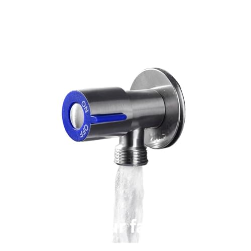 Heißes und kaltes Einlassventil, Badezimmer-Wasserhahn-Absperrventil, Küchenspüle, Becken, Dreieckventil, Wasserdruckregler(Red) von LYLNV
