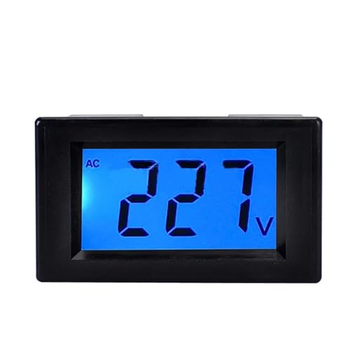 Kleines LCD AC Digital Elektronisches Amperemeter Digitalanzeige Voltmeter AC100A AC50A Strominstrument Werkzeug(White AC100A) von LYLNV