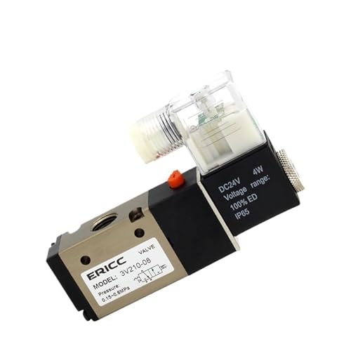 Magnetventilspule 4V210-08 3V210-08 4V220-06/08 4V230C 2V025-06/08 3V1-06 Typ 24VDC 12V DC 220V AC 110V AC 220V(Black) von LYLNV