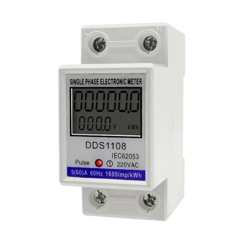 Multimeter Digitaler Stromzähler for elektrische Energie mit oder ohne Hintergrundbeleuchtung KWH VAW Einphasen-Wattmeter AC 230 V 50/60 Hz(With backlight) von LYLNV
