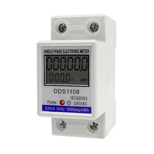 Multimeter Digitaler Stromzähler for elektrische Energie mit oder ohne Hintergrundbeleuchtung KWH VAW Einphasen-Wattmeter AC 230 V 50/60 Hz(With backlight) von LYLNV