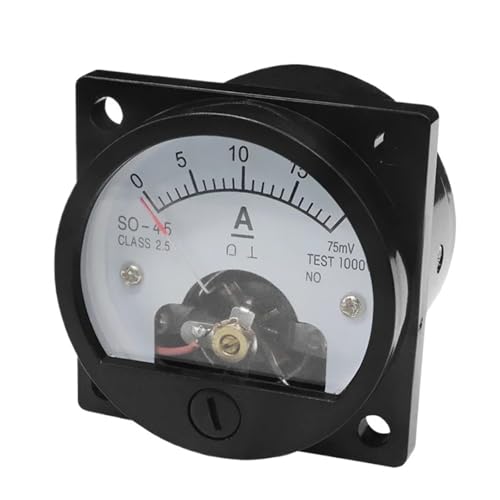 SO45-V Analoges rundes DC-Voltmeter 5 V 10 V 15 V 20 V 25 V 30 V 50 V 47 * 47 mm mechanisches DC-Messgerät(100V) von LYLNV