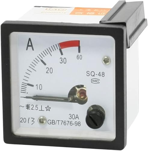 SQ-48 Analog Panel Amperemeter Gauge Ampere Strom Meter 1A2A3A5A10A20A30A50A Zeiger typ überlast amperemeter(10A) von LYLNV