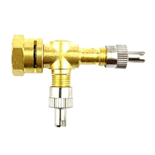 Ventil-T-Adapter, Fehlersuche, 3-Wege-Reinkupfer, gelbes Autoreifen-Zubehör, Reifenentlüftungsventile for Motorräder und Autos Ventil-T-Adapter, Fehlersuche, 3-Wege-Reinkupfer, gelbes Autoreifen-Zubehör, Reifenentlüftungsventile for Motorräder und Autos von LYLNV
