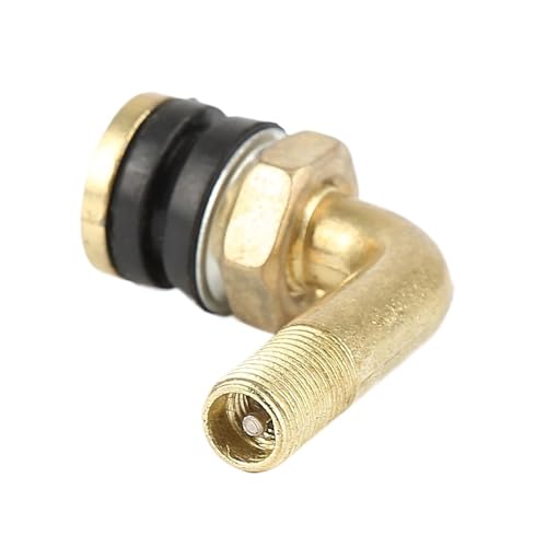 Ventilschaft 90 Grad Winkeladapter Winkel Messing Luftreifen Ventilkappen Schaft mit Verlängerungsadapter(Valve Stem 3pcs) von LYLNV