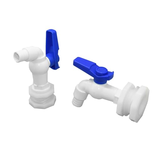 Wasserhahn-Adapterventil, S60 x 6, Grobgewinde, Garten-Schnellanschluss-Wasserhahn, 1/2 3/4 Zoll männlich, Tank-Wasserhahn-Armatur(A) von LYLNV