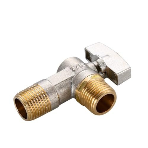 Winkel-Absperrventile AUS-EIN-Schalter G1/2-Wasserabsperrventil mit Griff Universelle Heiß-/Kaltwasser-Durchflussregelventil-Schaltersteuerungen(A) von LYLNV