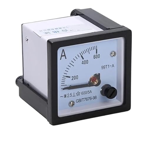 Zeigertyp AC-Amperemeter 99T1 1A ~ 600A Analoges Panel-Amperemeter-Messgerät Amperestrommessgerät(300(5) A) von LYLNV