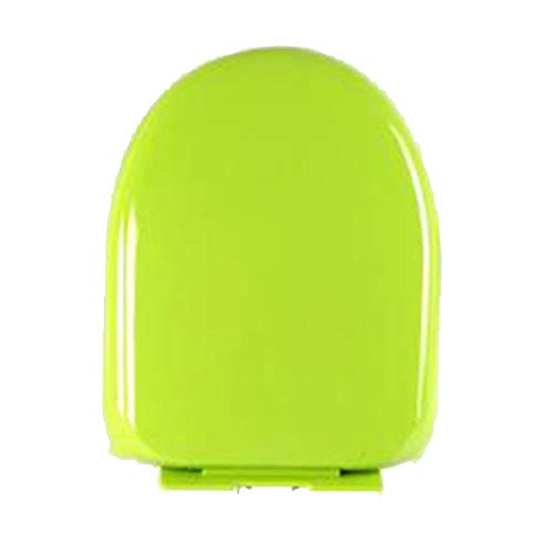Toilettensitz, farbenfroher Toilettendeckel mit stummer antibakterieller Toilettendeckel, extrem, V/U/O-Toilette, lila 41-43 x 34,2 cm von LYLXSF