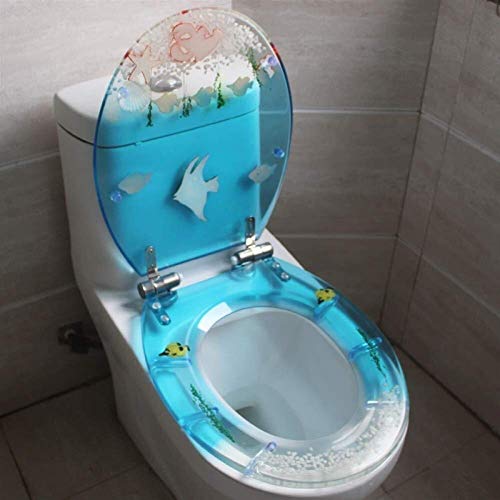 Toilettensitz Sea Fischtoilettendeckel mit verlangsamtem Harnstoffformaldehydharz, ultra-resistenter Oberseite, fester U/V/O-Form von LYLXSF