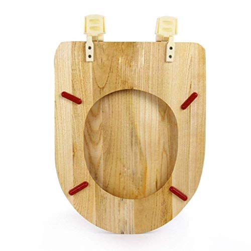 Toilettensitz universeller Toilettensitz eingedickter Umweltschutz fester Holz Toilettendeckel von LYLXSF