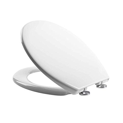 V/o/u Universal Toilettensitz dicker Toilettensitz Sloch Close White Toilet Deckel mit verstellbaren Scharnieren von LYLXSF