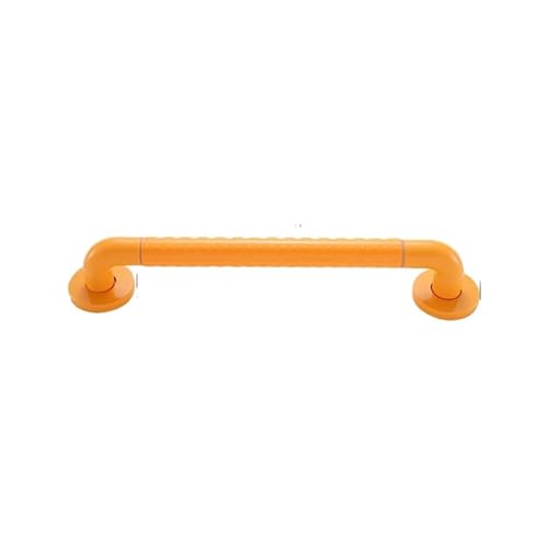 LYMGRZ Handläufe Badezimmer-Sicherheitsgriff mit rutschfestem Granulat, Stabiler Haltegriff für Dusche, Toilette, Badewanne, Treppenhandlauf, Badezimmergriffe (Orange - 50 cm) von LYMGRZ