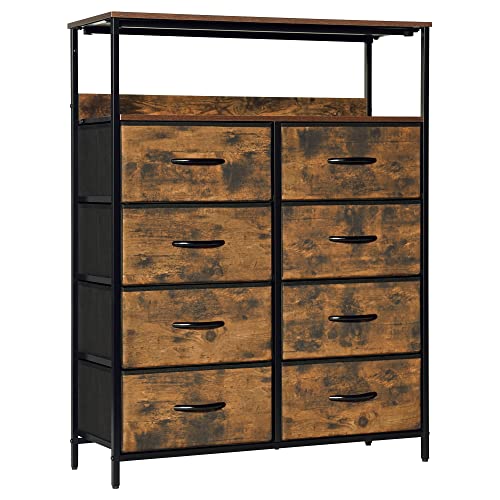 LYNCOHOME Kommode mit Schubladen aus Stoff, Sideboard Flur Schrank mit 8 Stoffschubladen und Fächern, Schubladenschrank Ordnungsmöbel für Küche Büro Bedroom LYNCOHOME Kommode mit Schubladen aus Stoff, Sideboard Flur Schrank mit 8 Stoffschubladen und Fächern, Schubladenschrank Ordnungsmöbel für Küche Büro Bedroom von LYNCOHOME